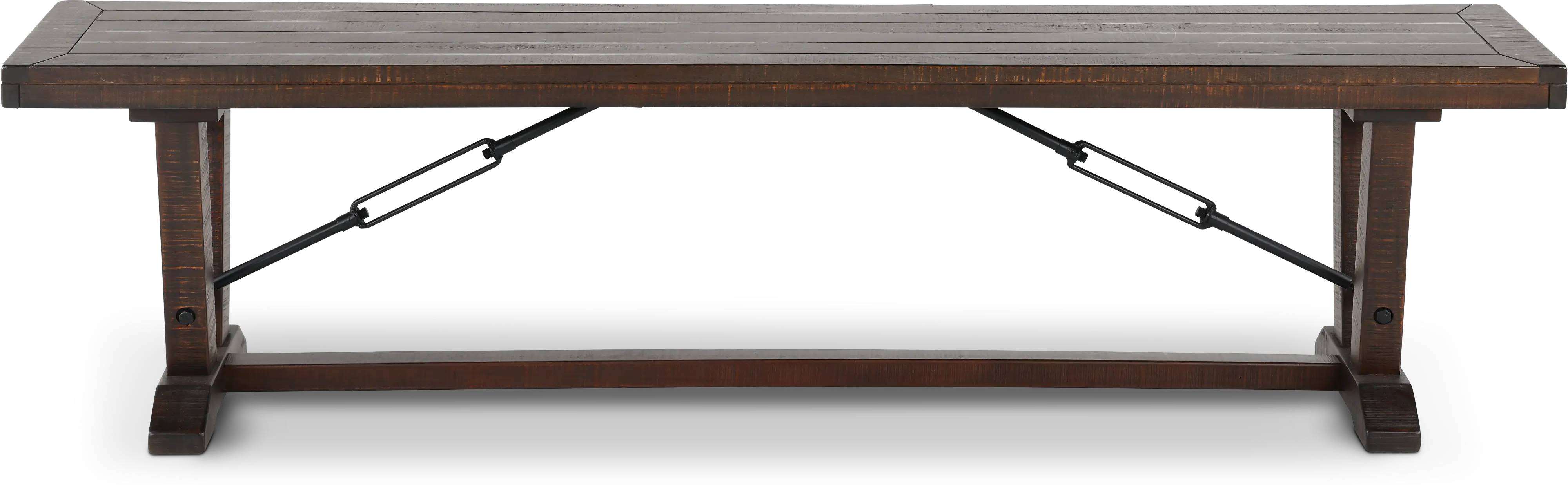 Homestead Dark Brown Dining Bench-1