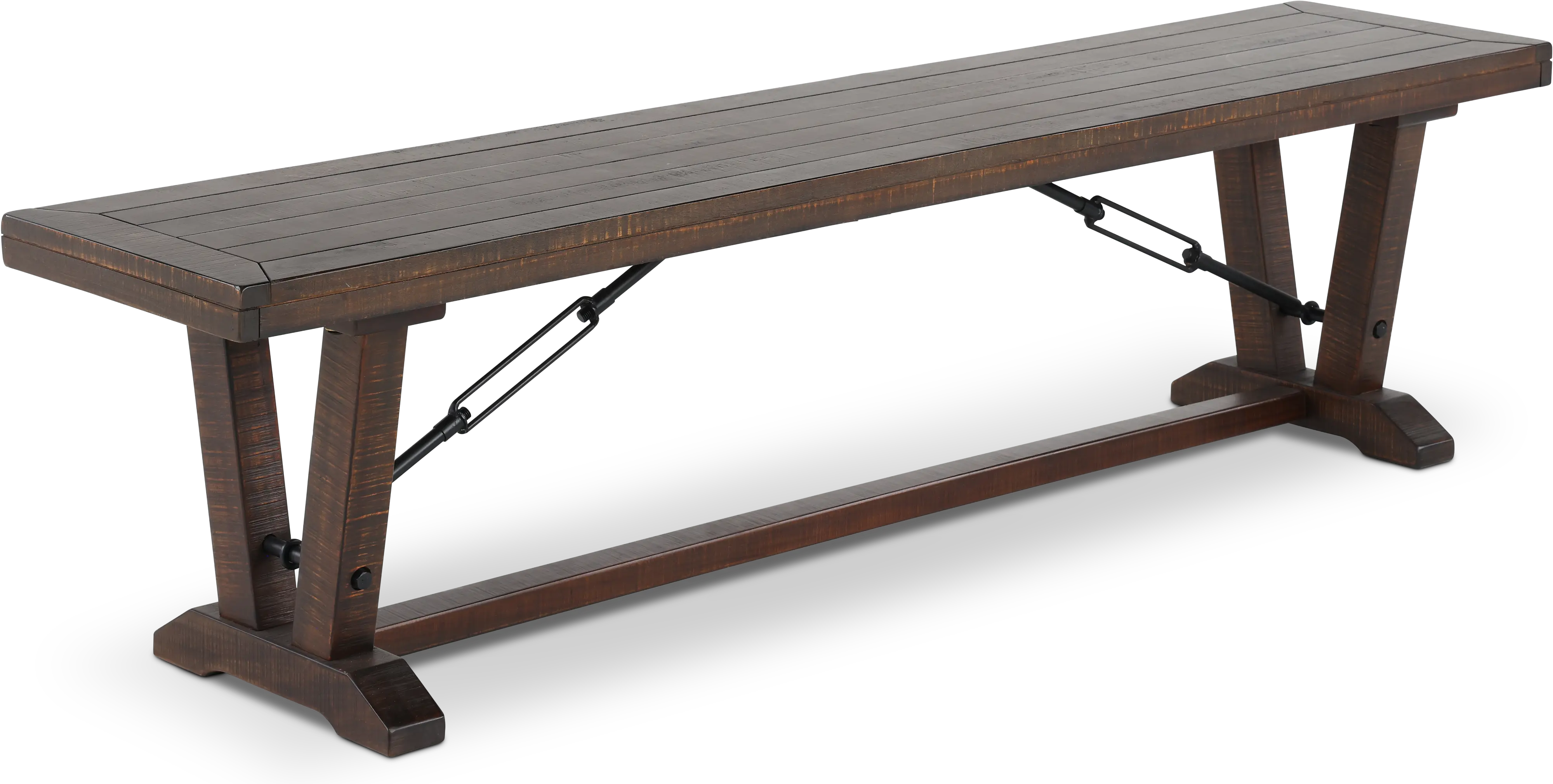 Homestead Dark Brown Dining Bench-4
