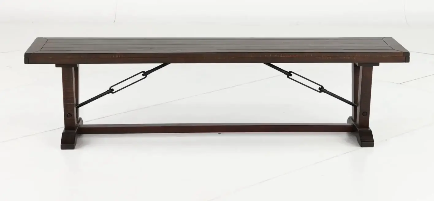 Homestead Dark Brown Dining Bench-5