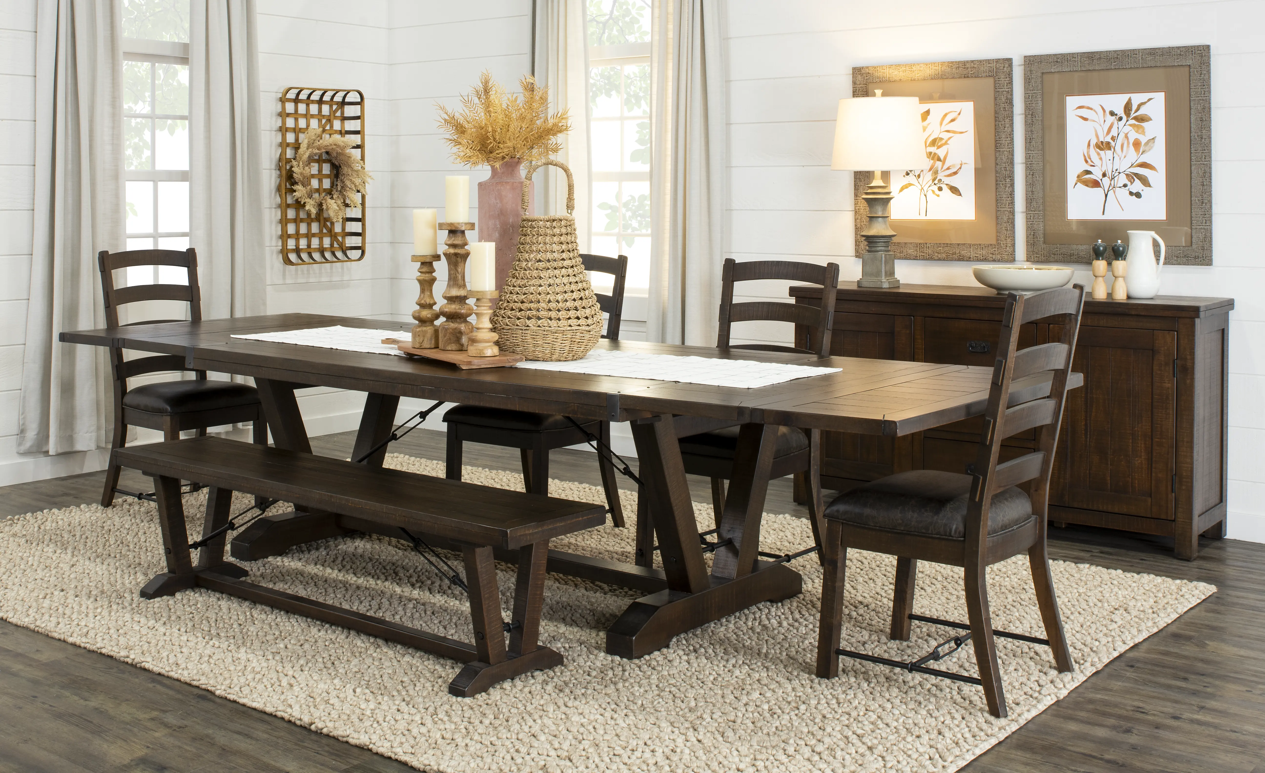 Homestead Dark Brown Dining Table-2