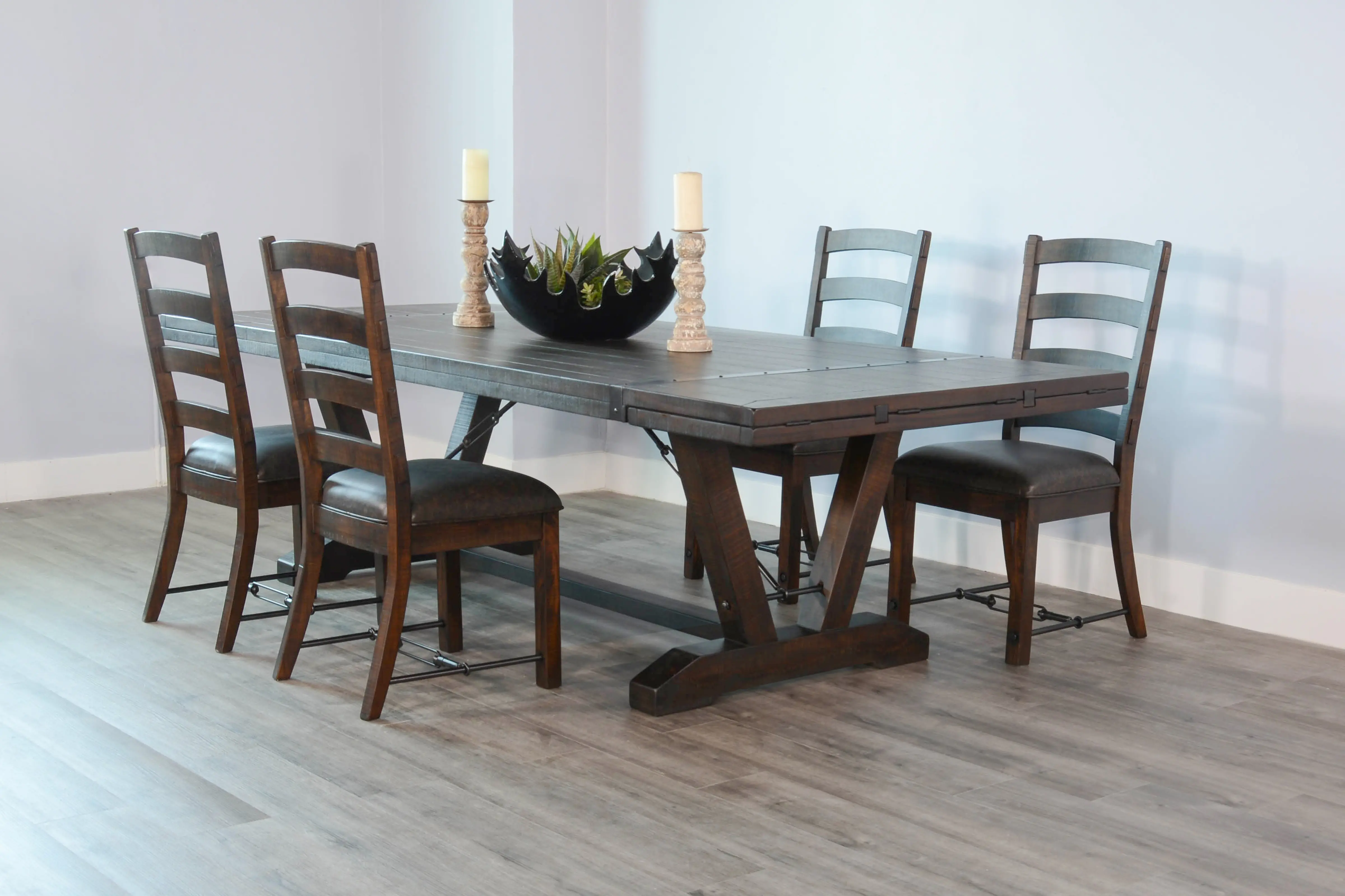 Homestead Dark Brown 5 Piece Dining Set-10