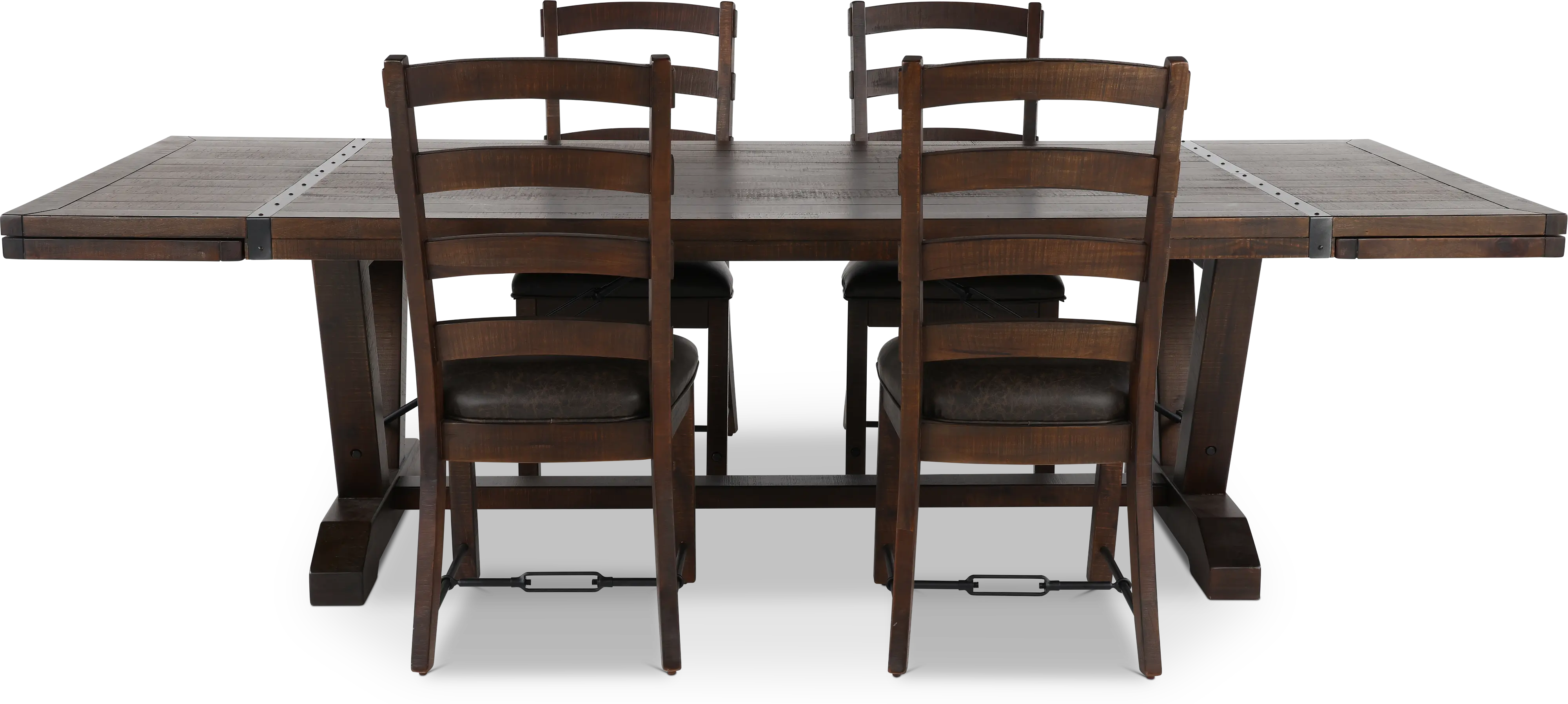Homestead Dark Brown 5 Piece Dining Set-4
