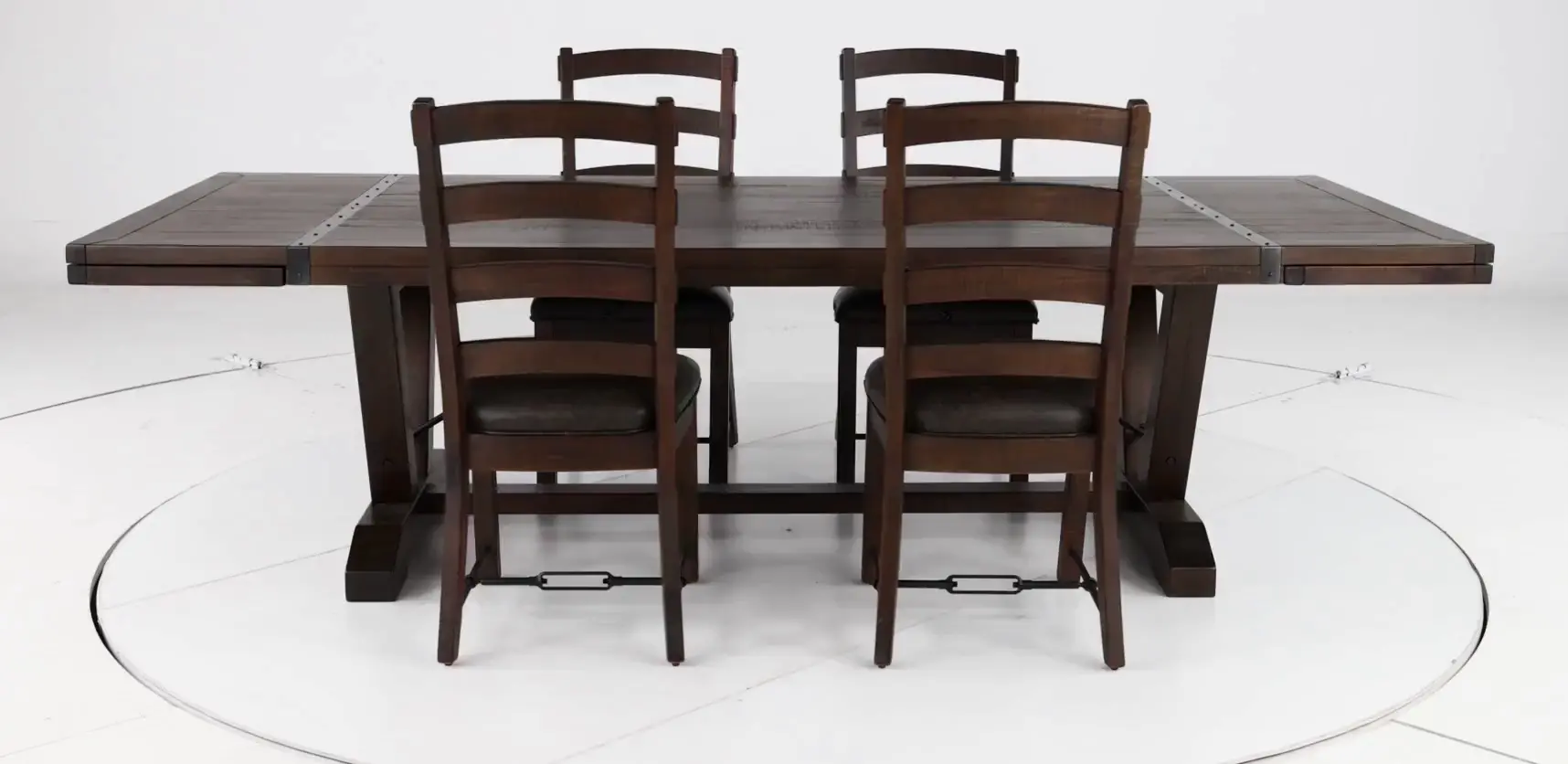 Homestead Dark Brown 5 Piece Dining Set-4