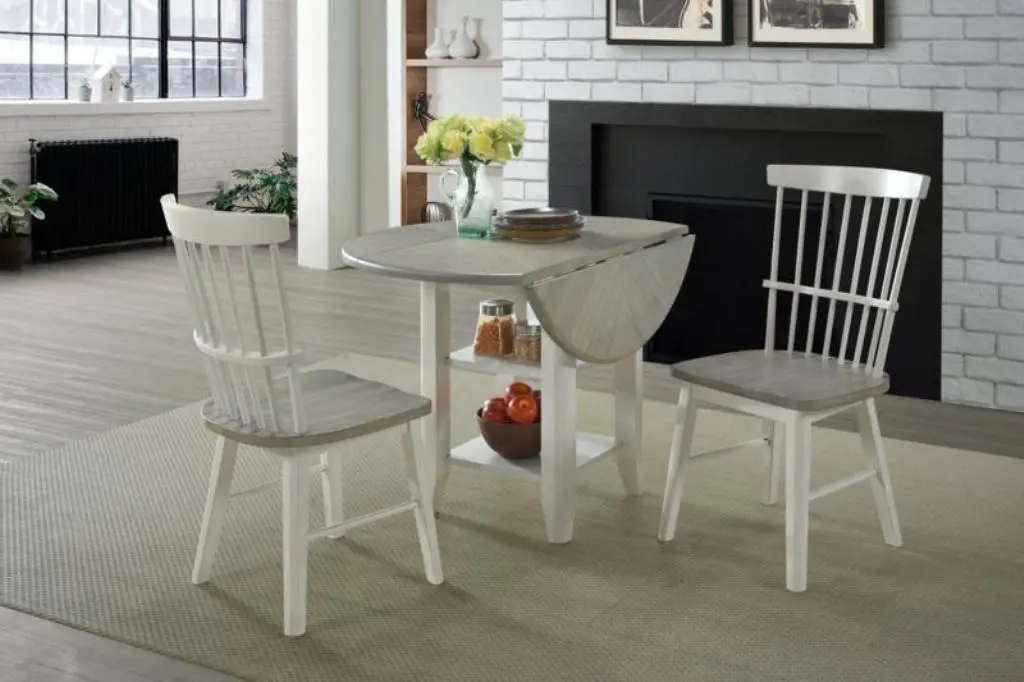 Newark White Round Dining Table-2