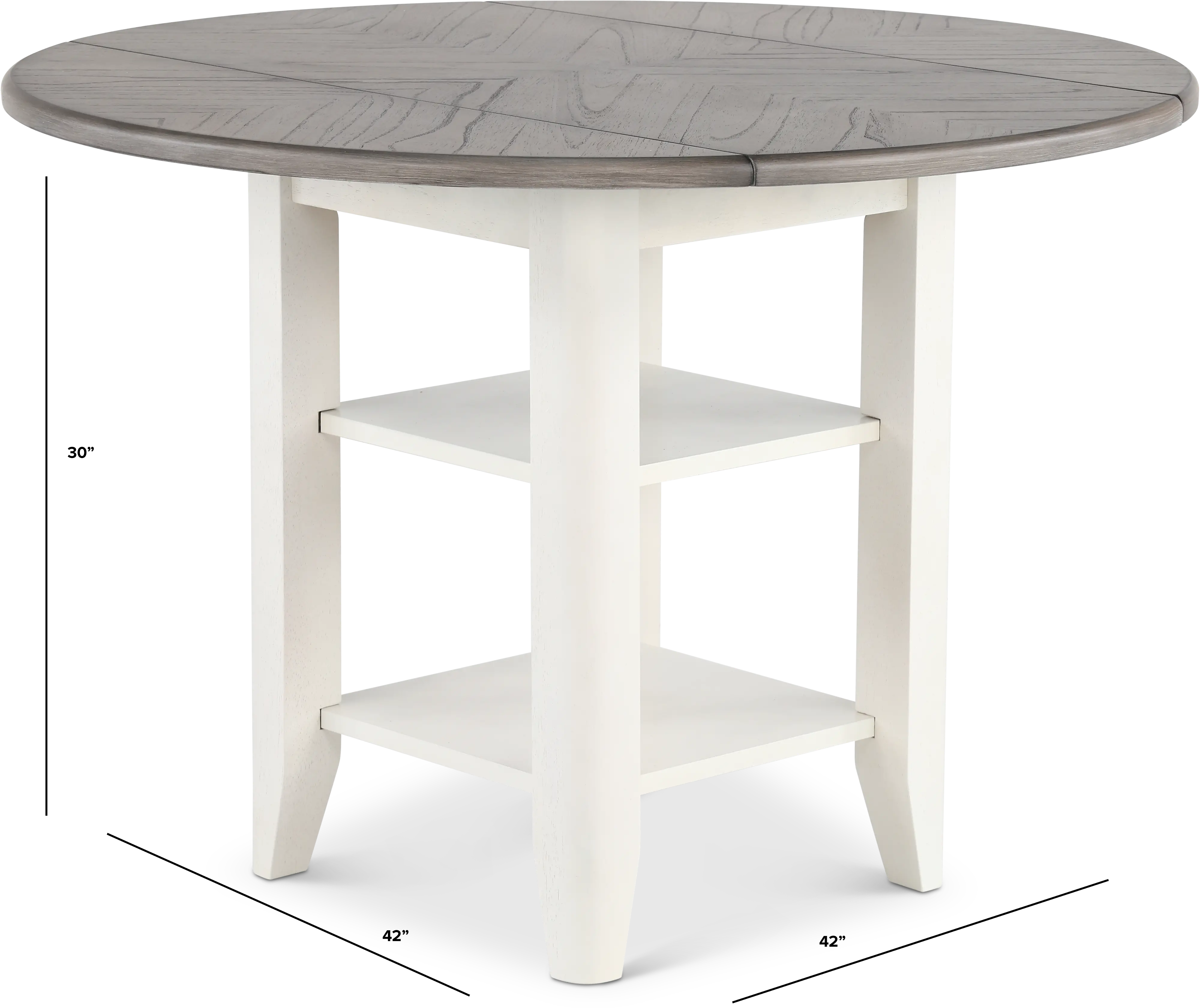 Newark White Round Dining Table-3