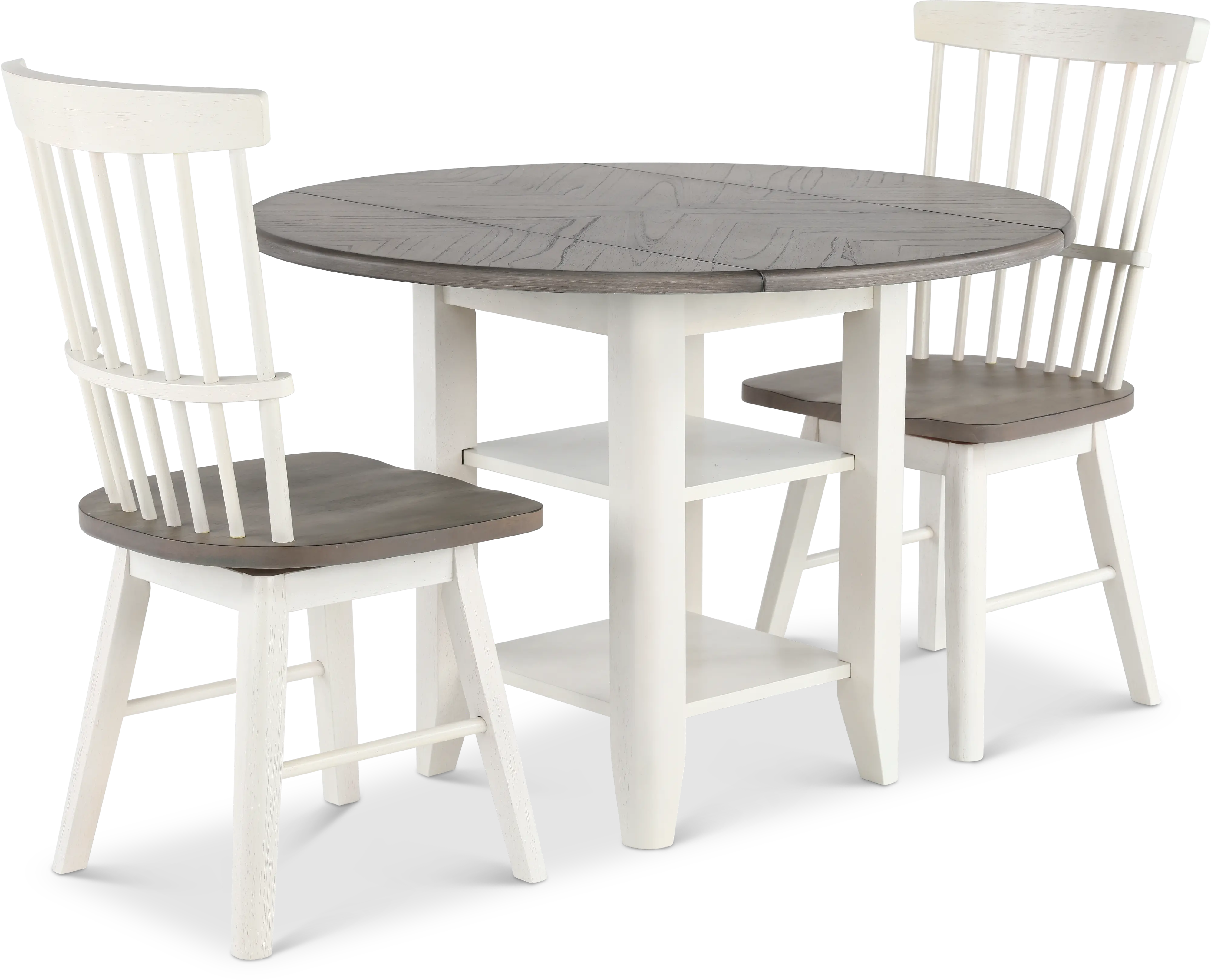Newark 3 Piece Dining Room Set with Swivel Chairs-1