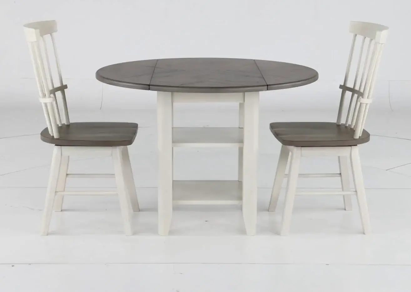 Newark 3 Piece Dining Room Set with Swivel Chairs-5