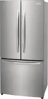 FRFG1723AV Frigidaire 17.6 cu ft and 31.5 W French Door Refrigerator - Counter Depth Stainless Steel