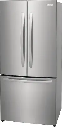 FRFG1723AV Frigidaire 17.6 cu ft and 31.5 W French Door Refrigerator - Counter Depth Stainless Steel
