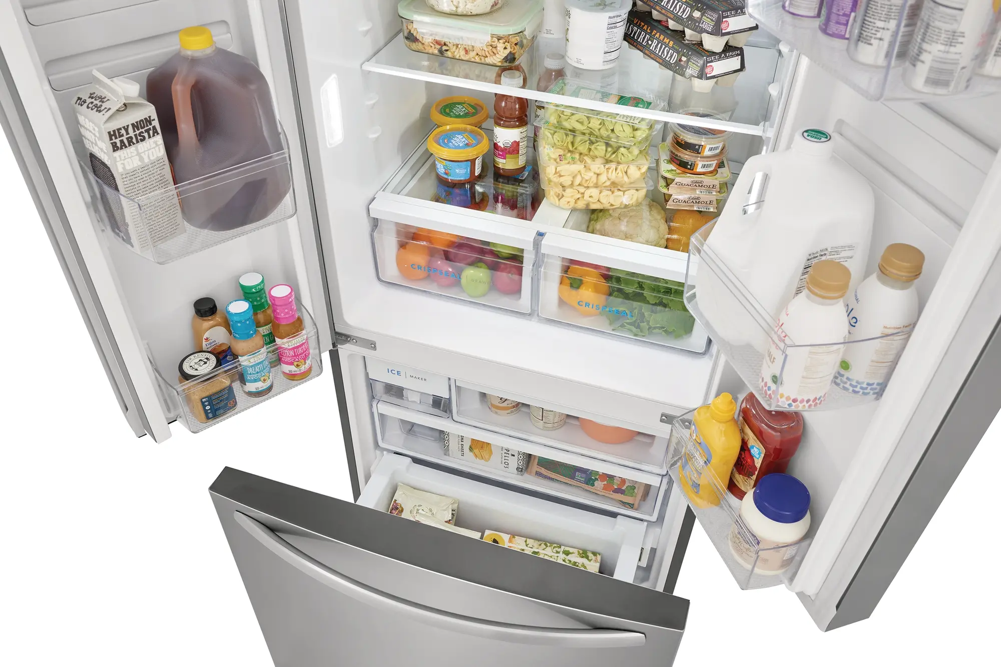 FRFG1723AV Frigidaire 17.6 cu ft and 31.5 W French Door Refrigerator - Counter Depth Stainless Steel-7