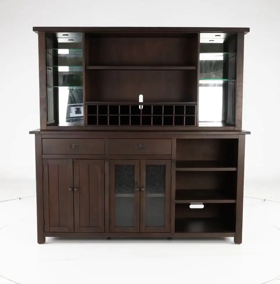 Homestead Dark Brown Buffet and Hutch-5