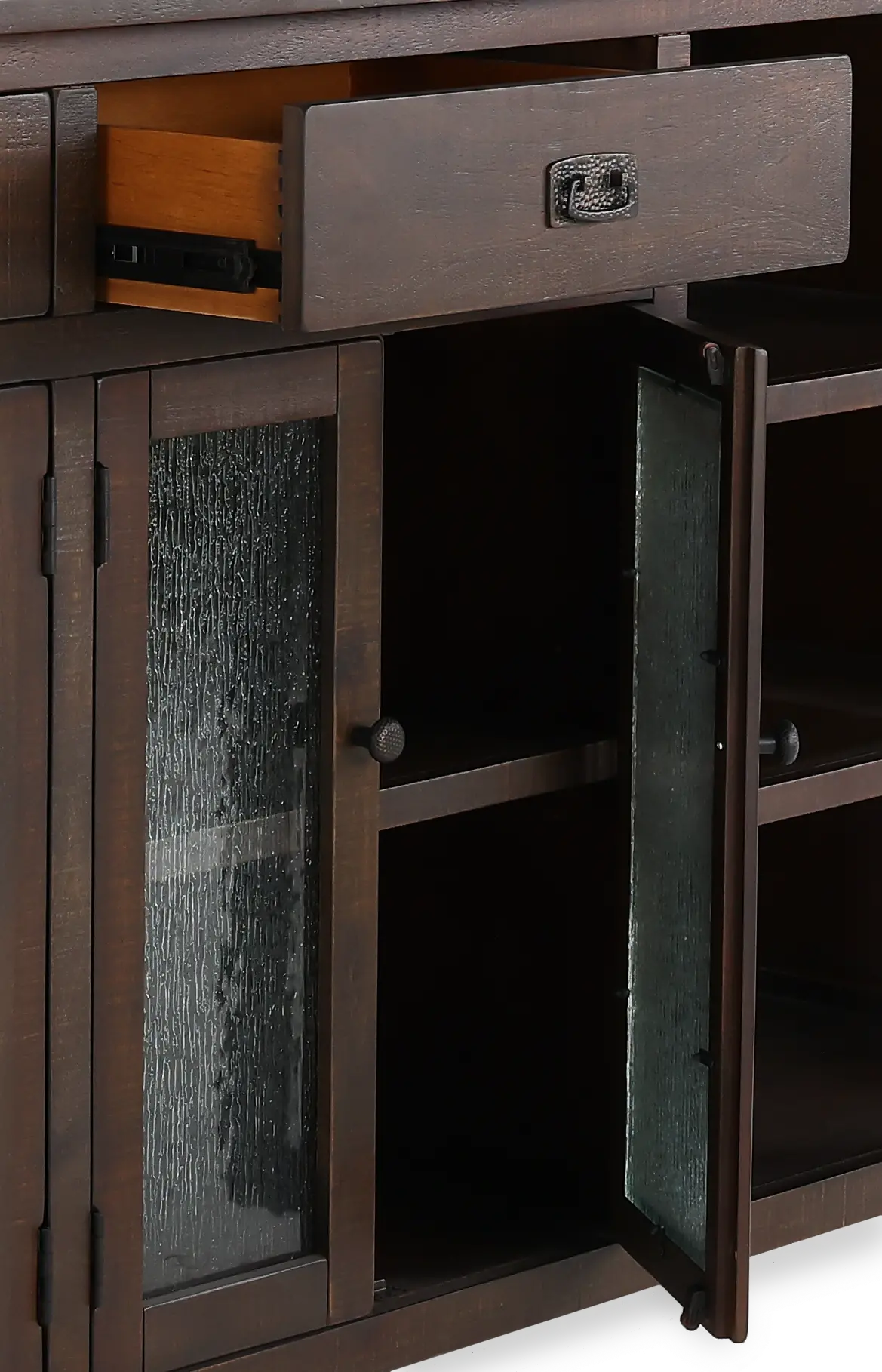 Homestead Dark Brown Buffet and Hutch-7