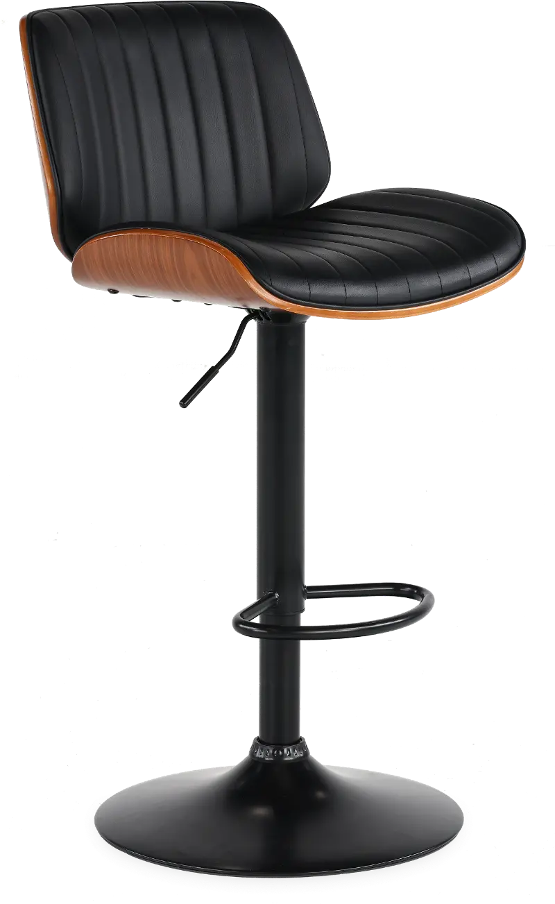 Brock Black Adjustable Stool
