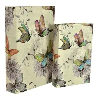 Large Butterfly Pattern Wood Box