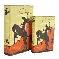 Large Wooden Bronco Riding Box