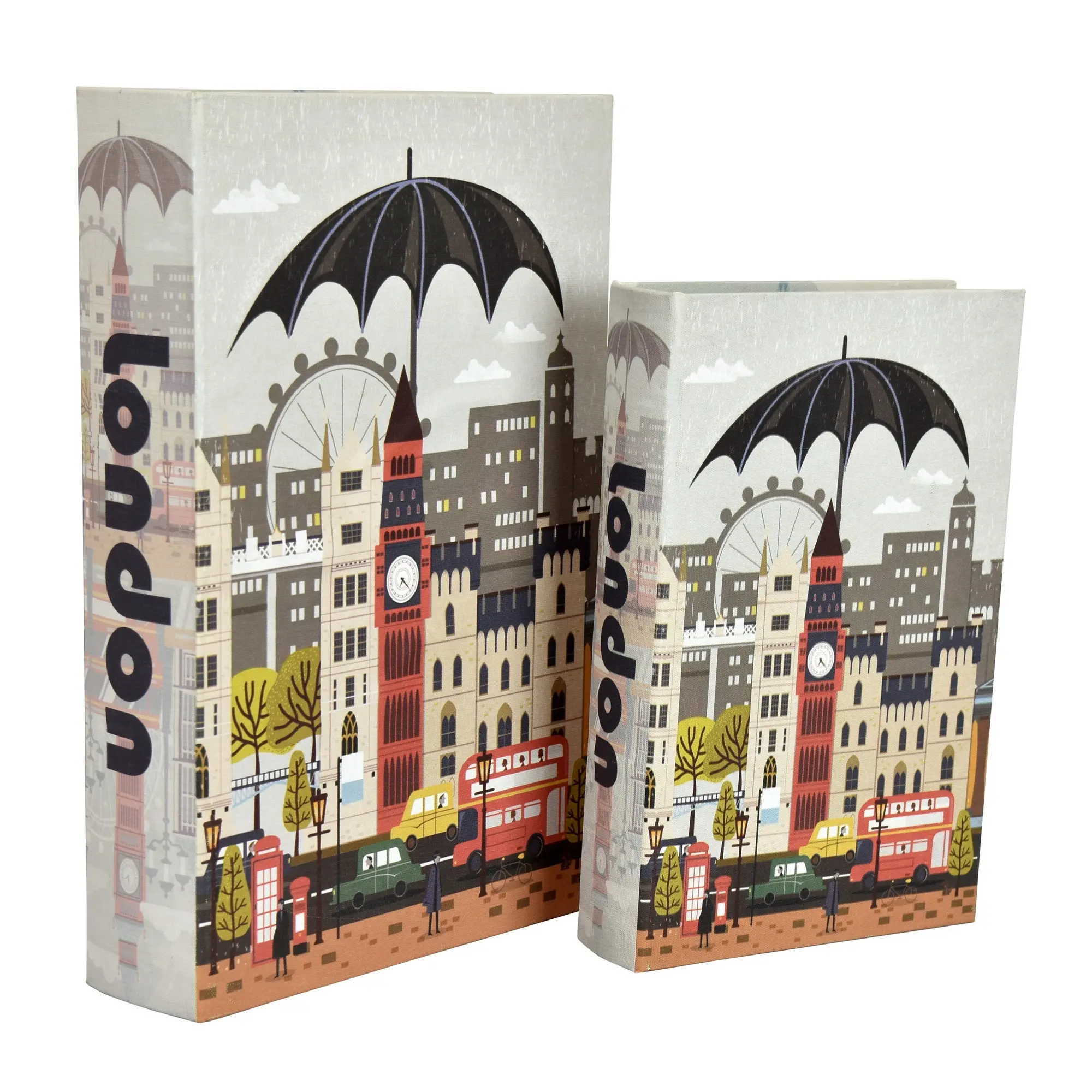 Large Wooden London Umbrella Box-1