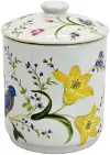 Fleur Jar With Lid Floral and Bird Design