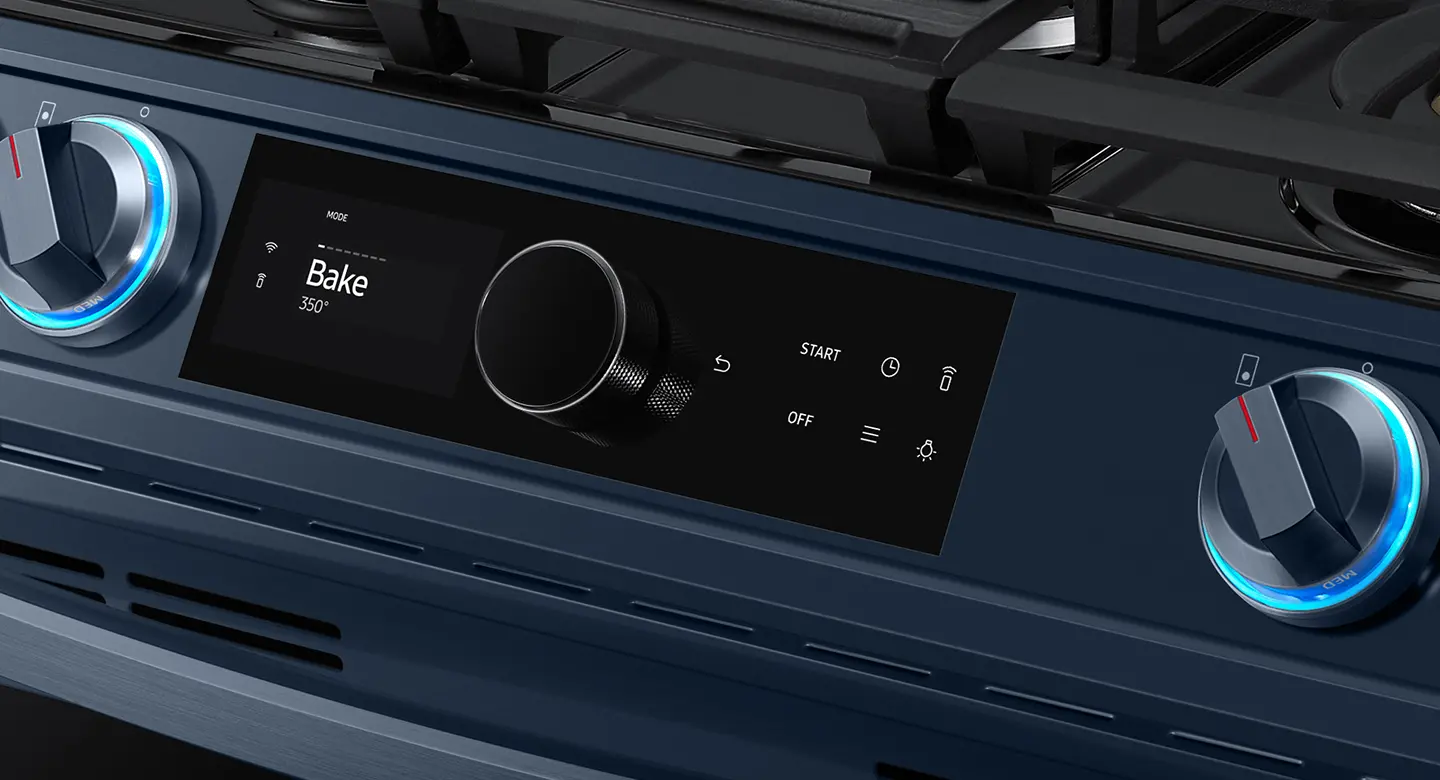 NX60A8711QN Samsung Bespoke 6 cu ft Gas Range - Navy-10