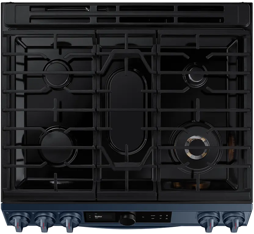 NX60A8711QN Samsung Bespoke 6 cu ft Gas Range - Navy-5