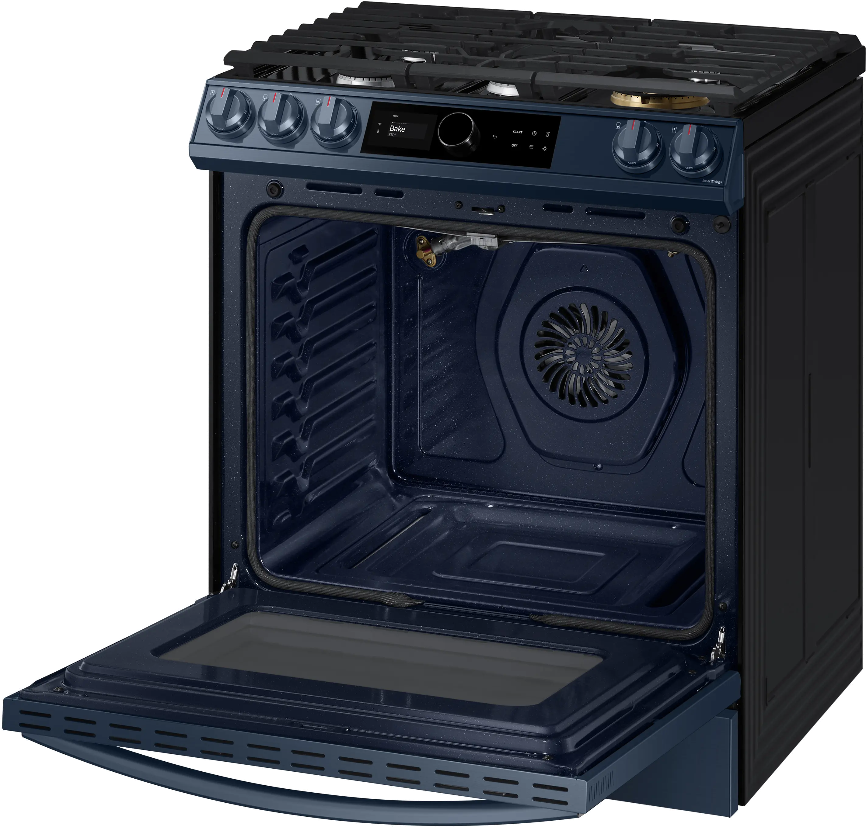 NX60A8711QN Samsung Bespoke 6 cu ft Gas Range - Navy-8