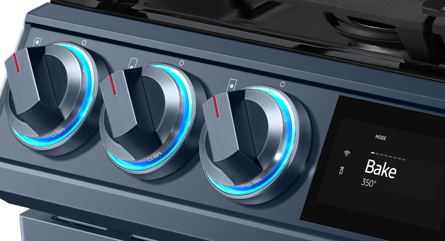 NX60A8711QN Samsung Bespoke 6 cu ft Gas Range - Navy-9
