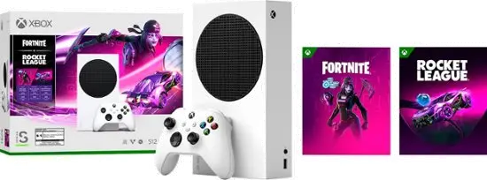 RRS-00025/XBSS_Q4BDL Microsoft Xbox Series S Digital Edition Fortnite and Rocket League System Bundle-1