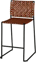 Veracruz Brown Leather Counter Height Stool
