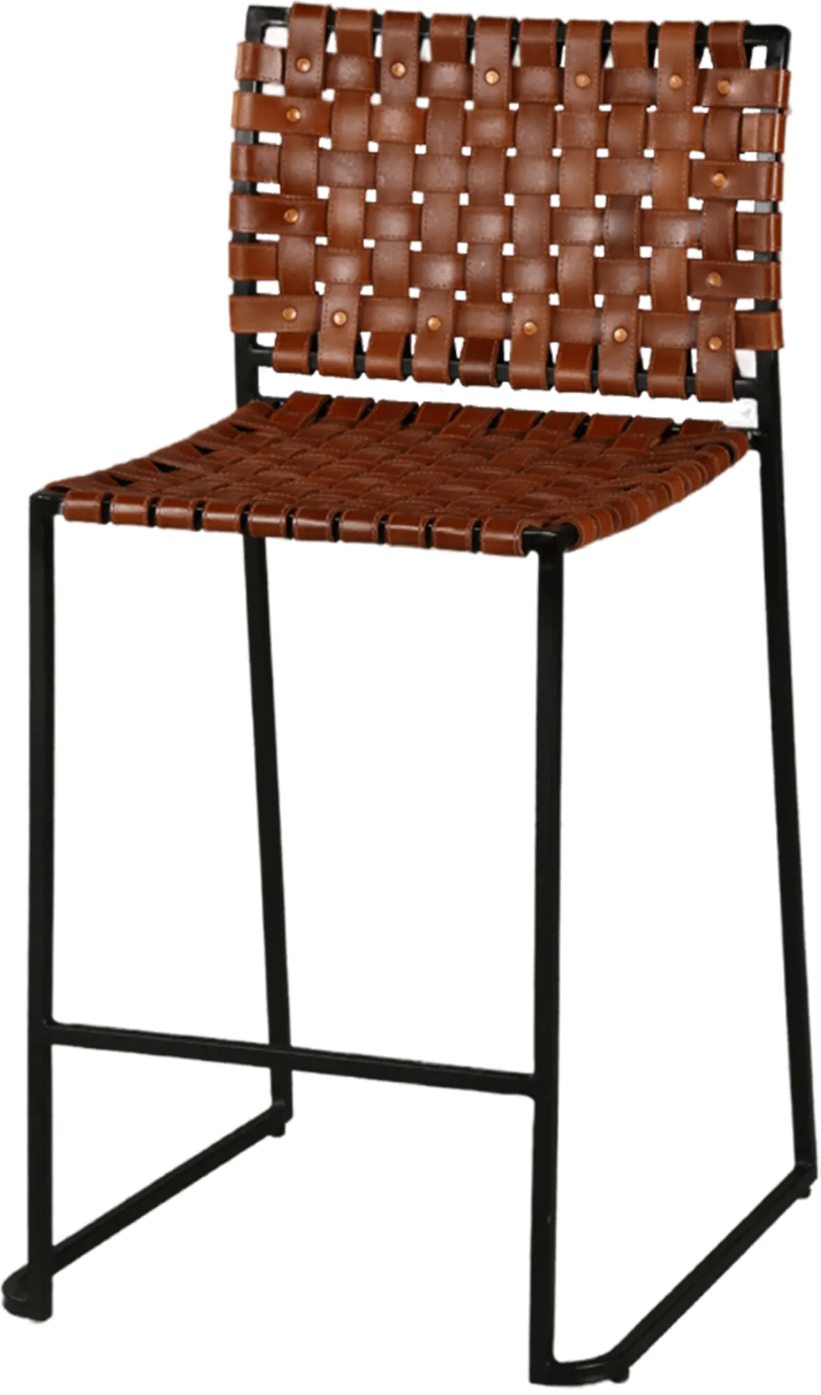 Veracruz Brown Leather Counter Height Stool-2