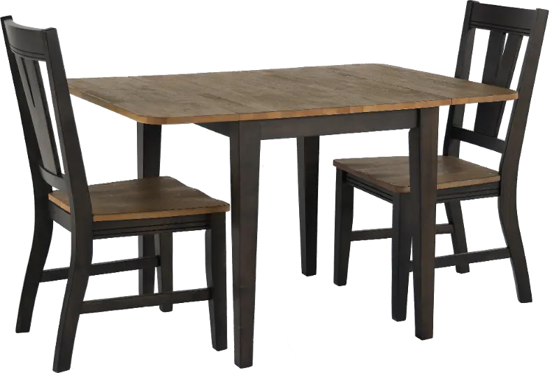 Harper Dark Brown 3 Piece Dining Room Set