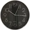 Round Black and Silver Wall Clock
