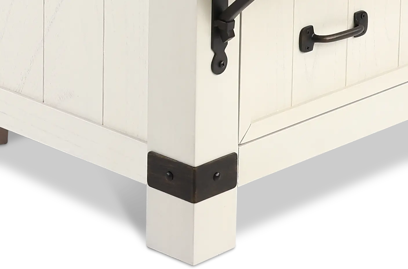 Mill River White Queen Storage Bed-8