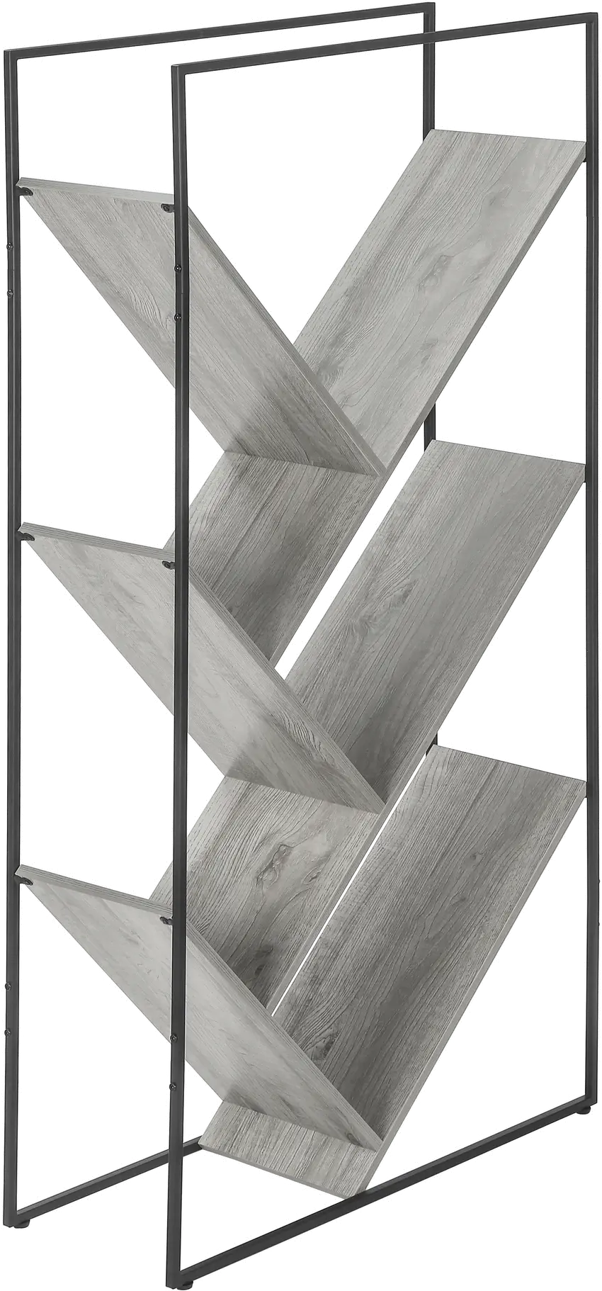 Cliff Contemporary 60  Gray Bookcase-1