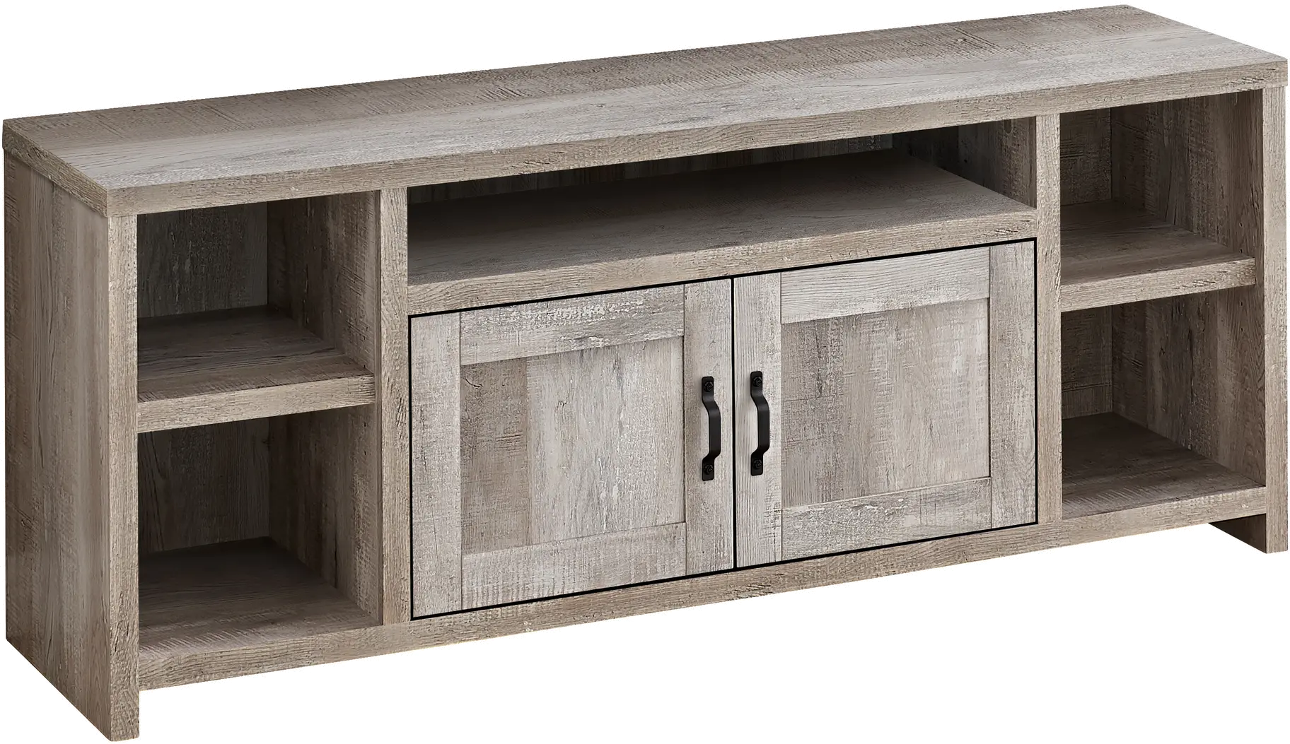 Farmhouse 60 Inch Taupe Reclaimed Wood TV Stand-1