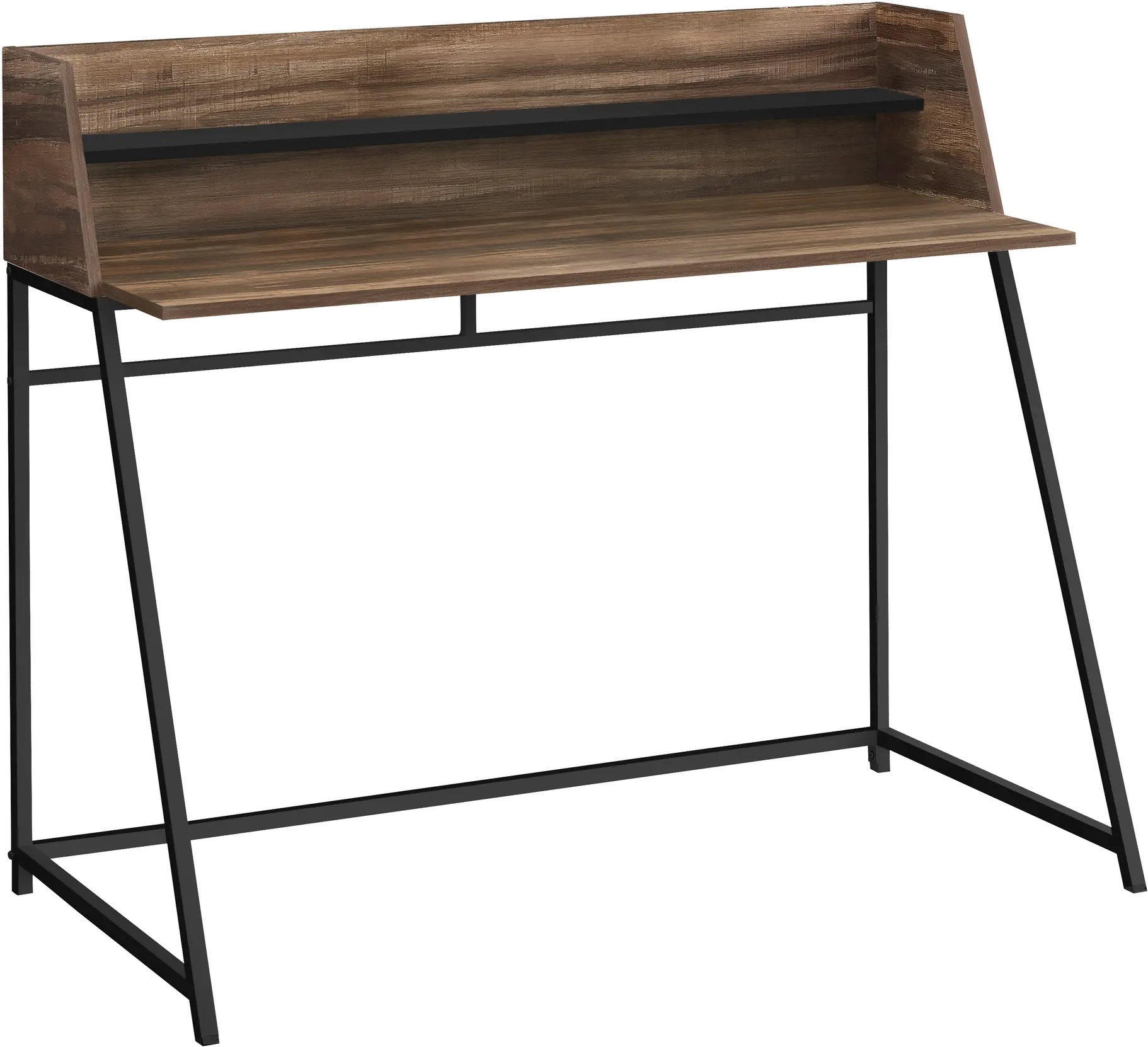 Mid-Century Modern 48  Reclaimed Wood Computer Desk-1