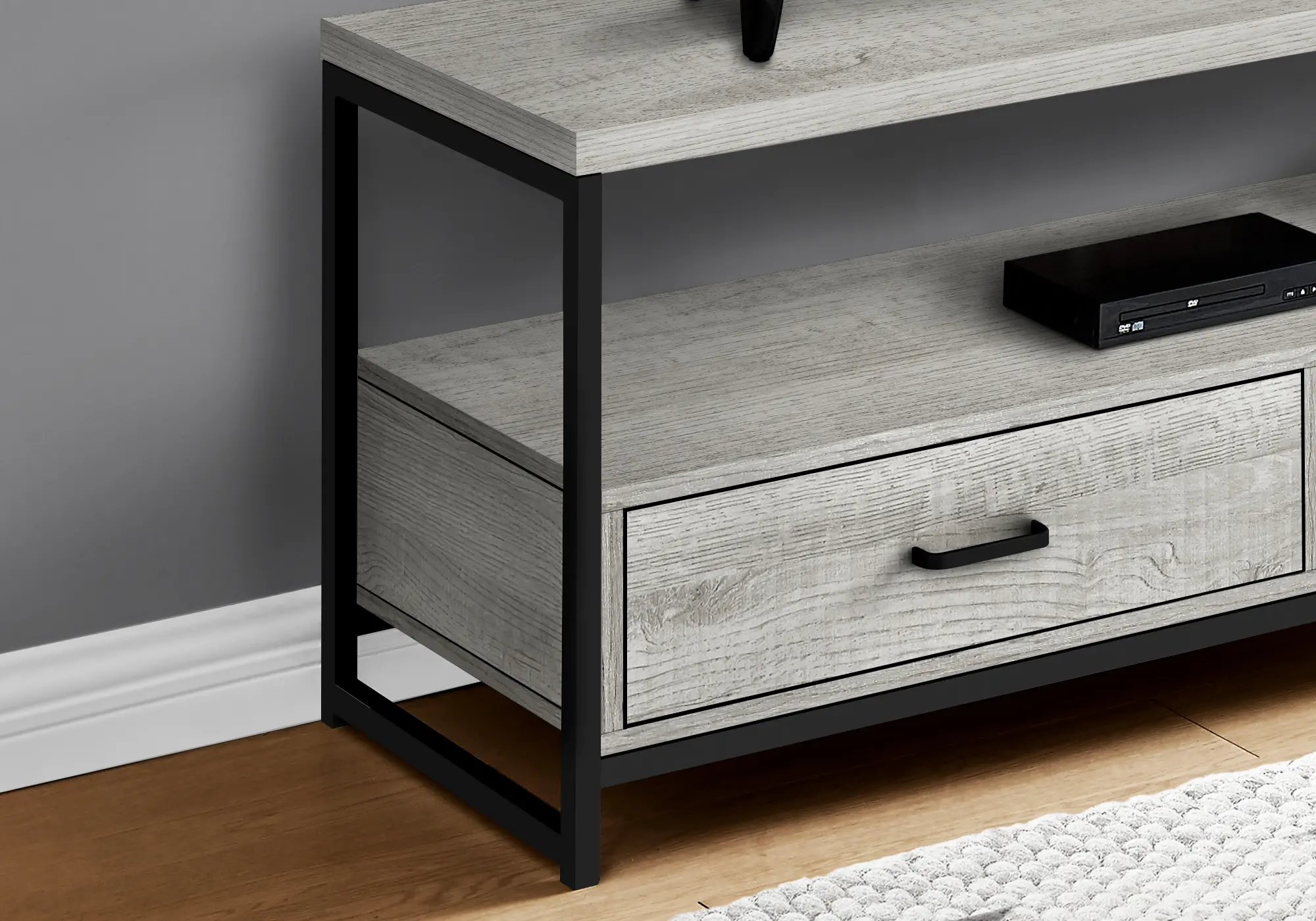 Contemporary 48 Inch Gray TV Stand-2