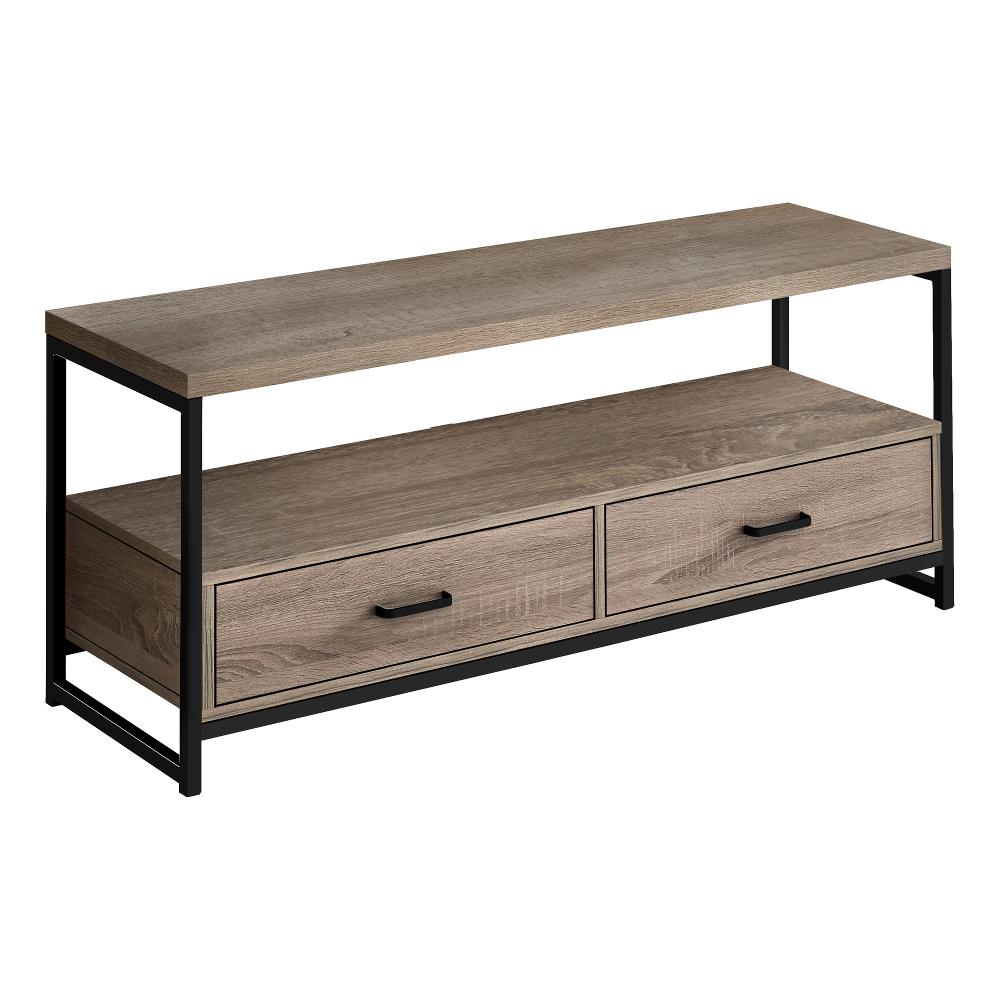 Contemporary 48 Inch Taupe TV Stand