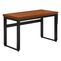 I 7676 Contemporary 48 Inch Cherry Adjustable Height Computer Desk