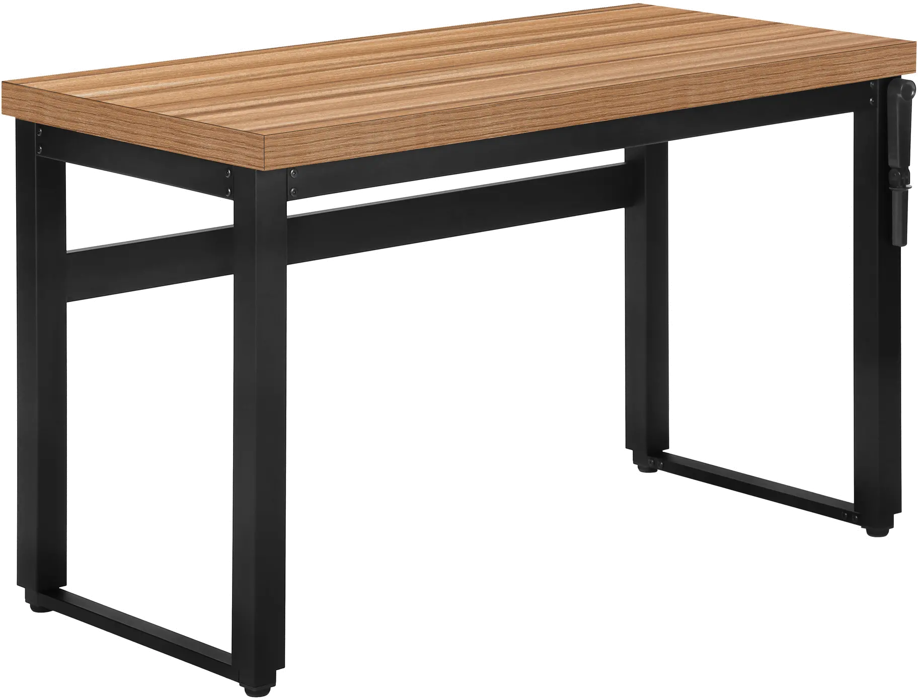 Contemporary 48 Inch Reclaimed Wood Adjustable Height Computer Desk-1