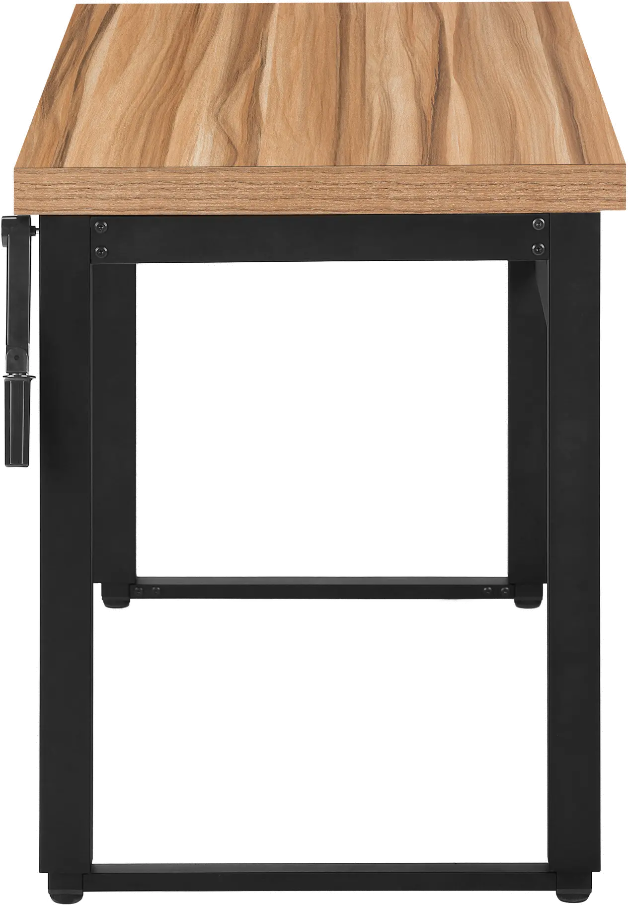 Contemporary 48 Inch Reclaimed Wood Adjustable Height Computer Desk-6