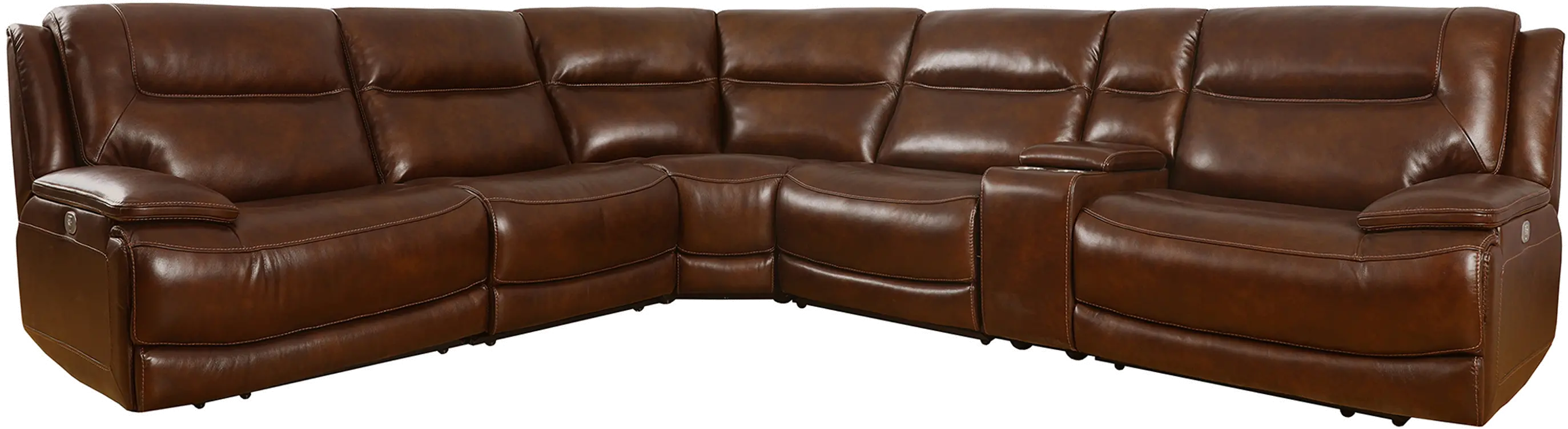 Colossus Brown 7 Piece Power Reclining Sectional-1