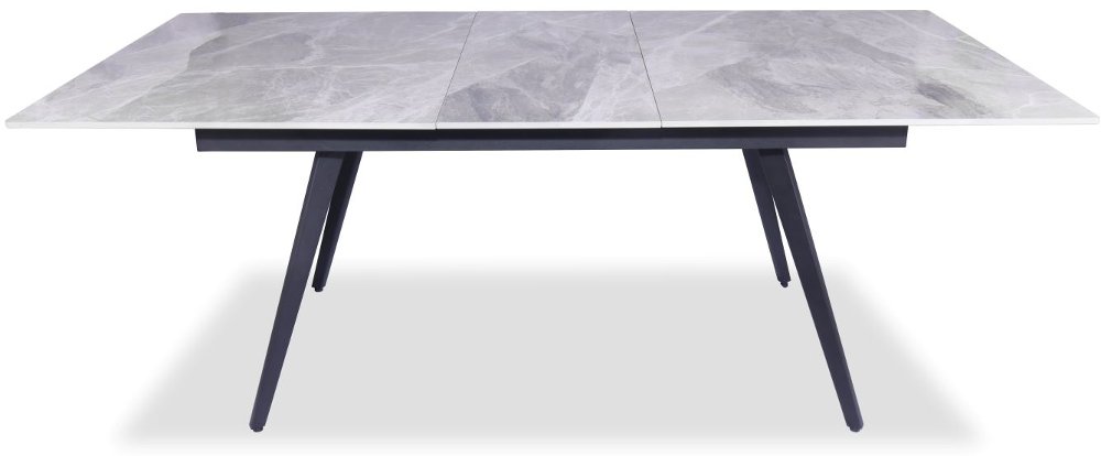 Lucia Stone and Metal Dining Room Table