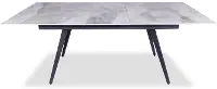 Lucia Stone and Metal Dining Room Table