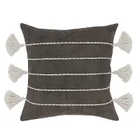 Ezekiel Brown Vegan Leather Accent Pillow
