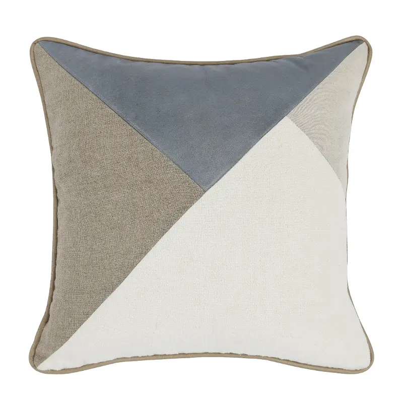 Reframe Blue and Natural Pillow
