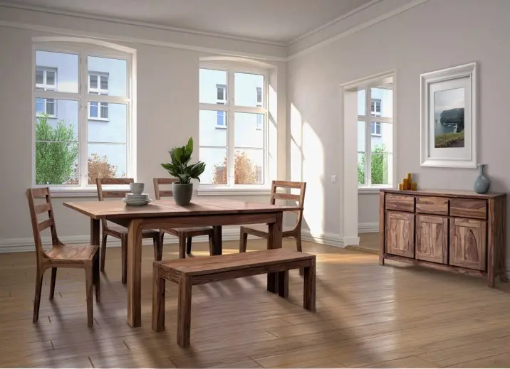 Hidden Haven Natural Dining Bench-4