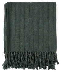Dark Green Throw Blanket