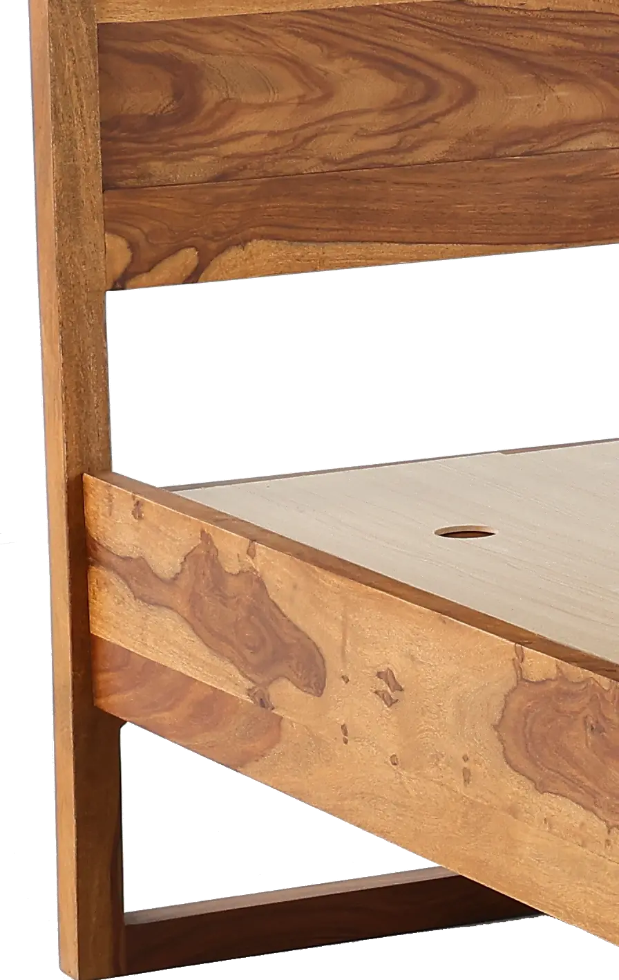 Hidden Haven Natural Queen Bed-7