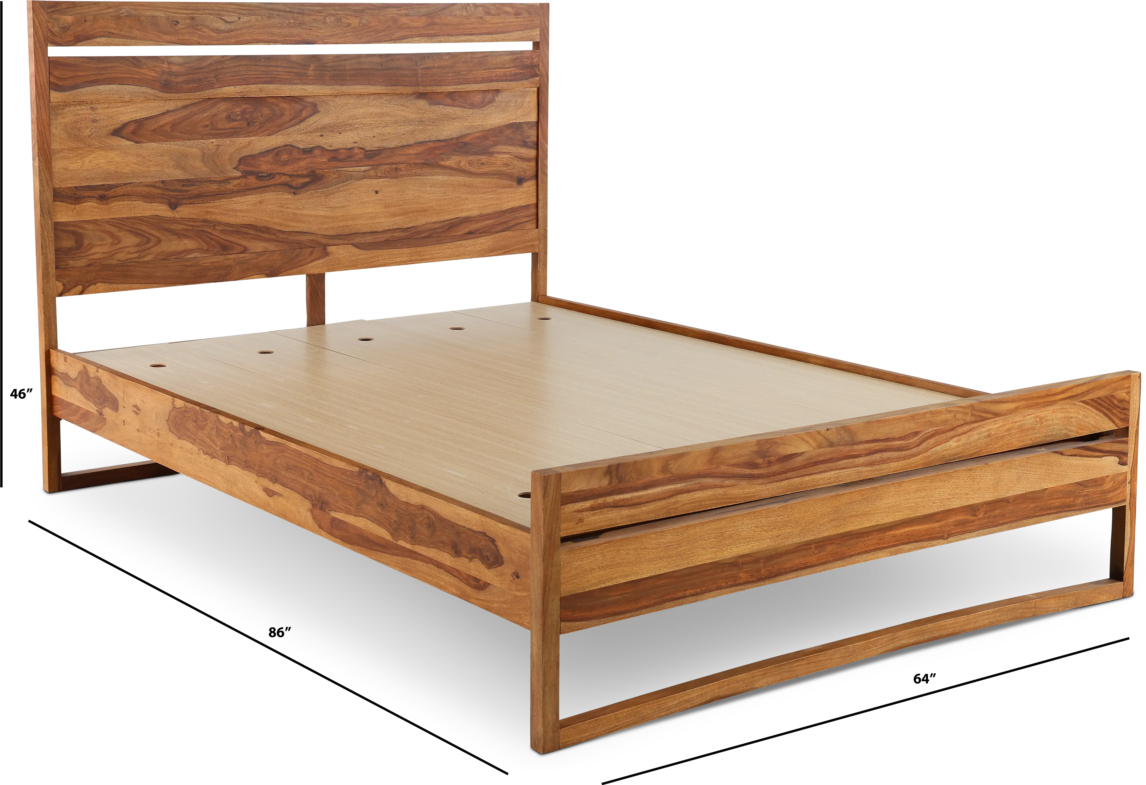 Hidden Haven Natural Queen Bed-3