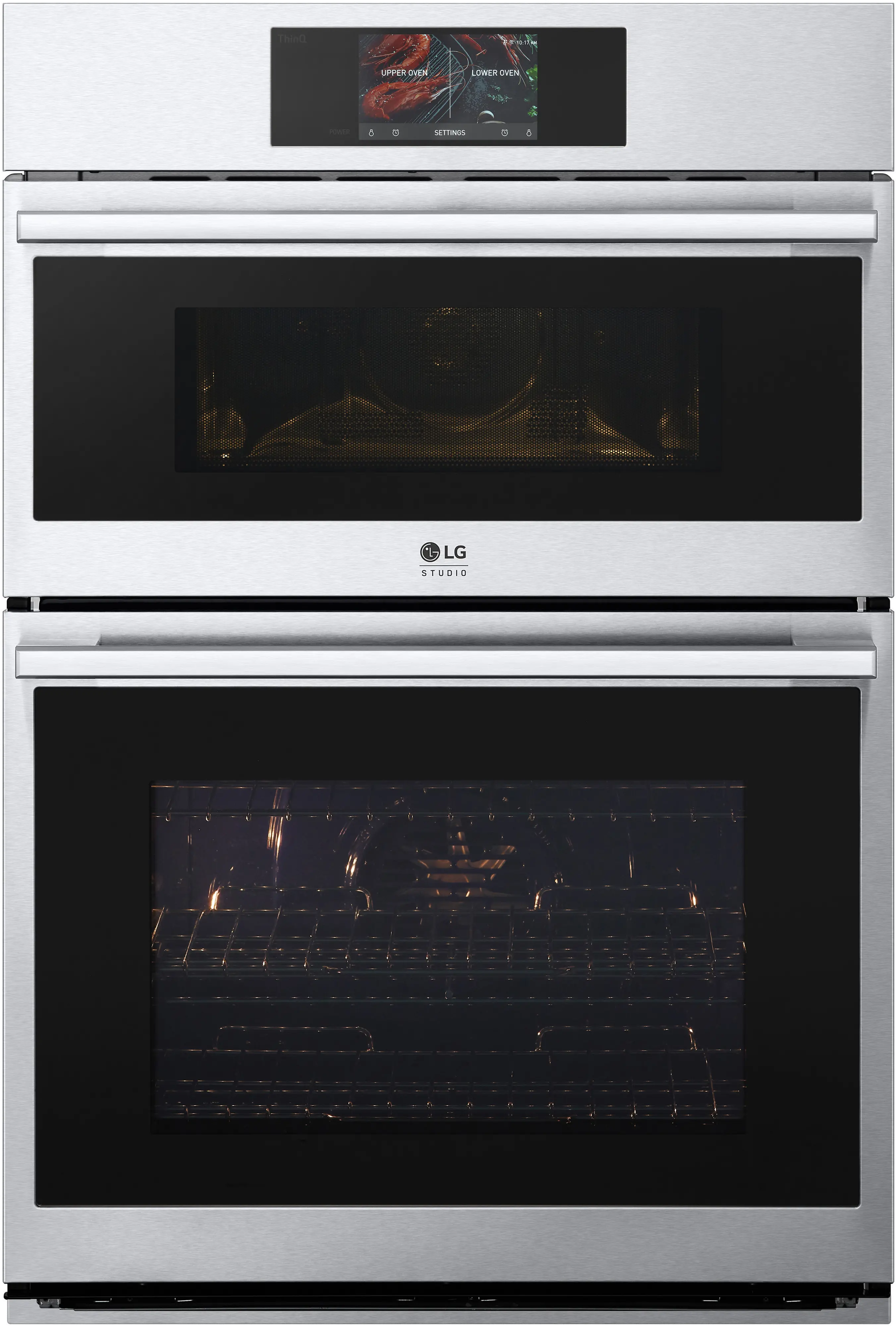WCES6428F LG Studio 6.4 cu ft Combination Wall Oven - Stainless Steel 30 Inch-1