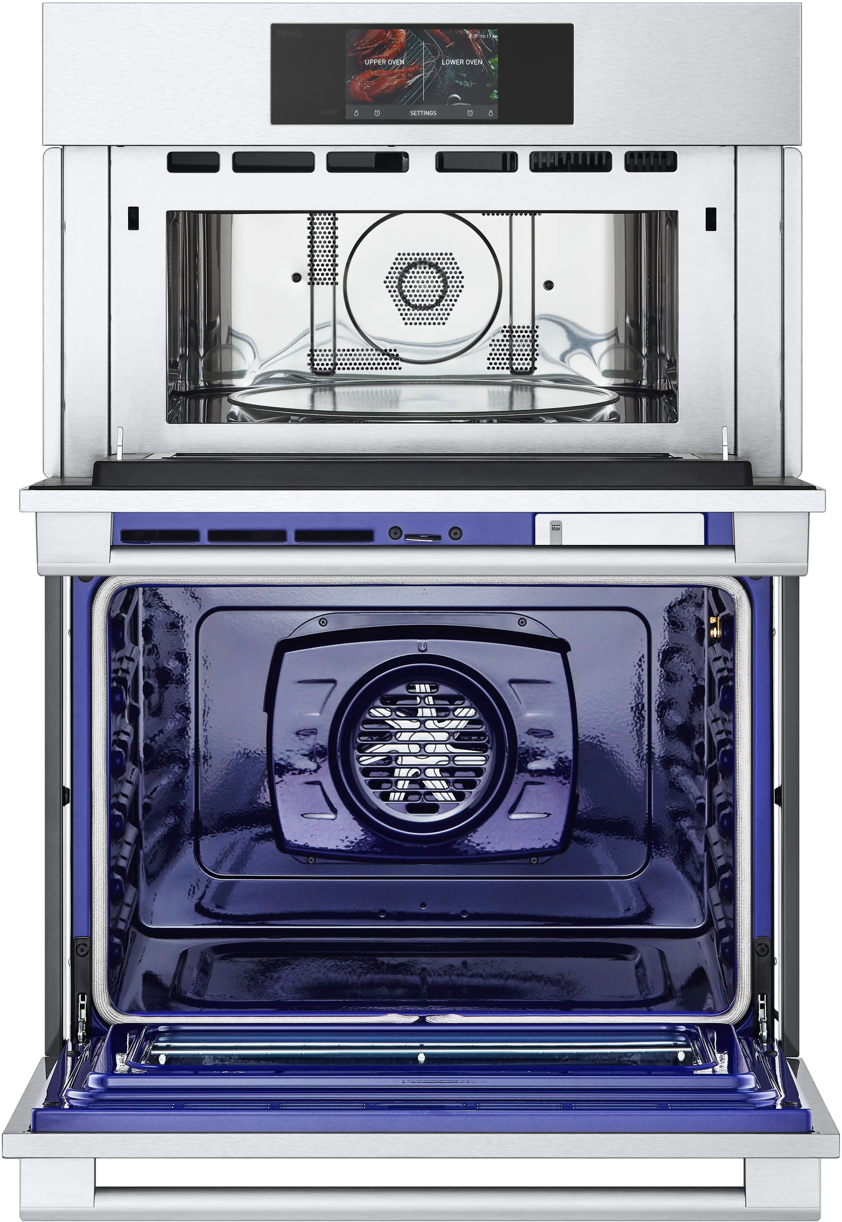 WCES6428F LG Studio 6.4 cu ft Combination Wall Oven - Stainless Steel 30 Inch-3